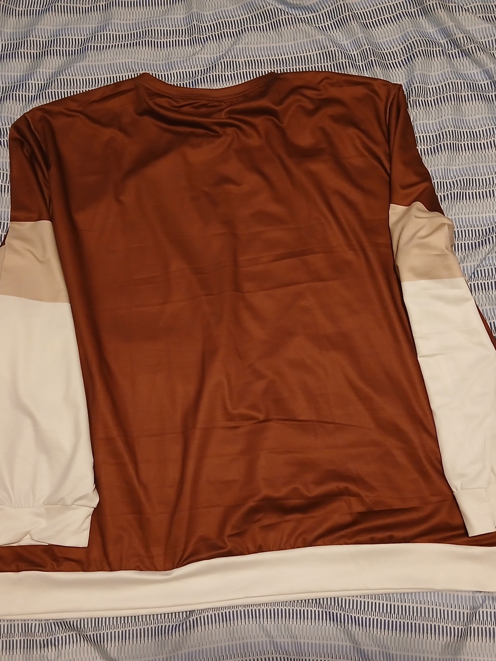Balance Colorblock Sweatshirt - Brown & Cream - Picture 2 of 4